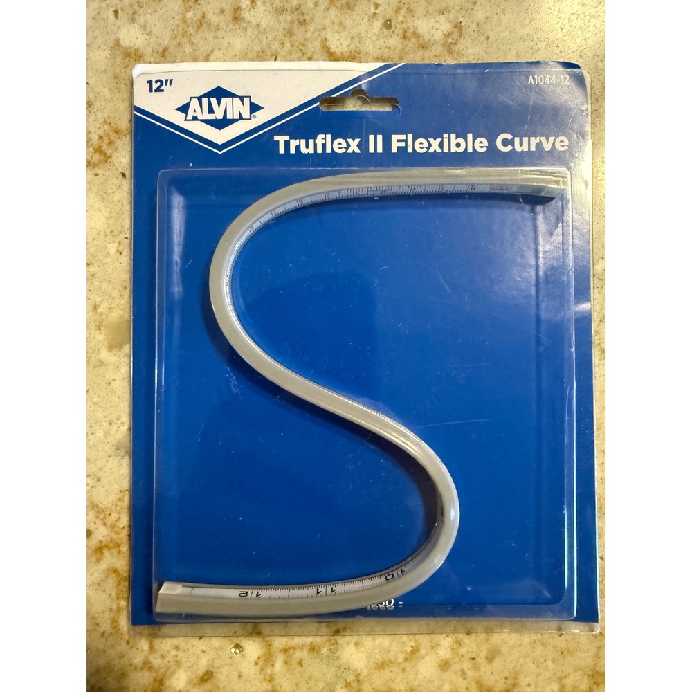 Alvin Truflex II Flexible Curve 12 Inch Drafting Ruler A1044-12 White